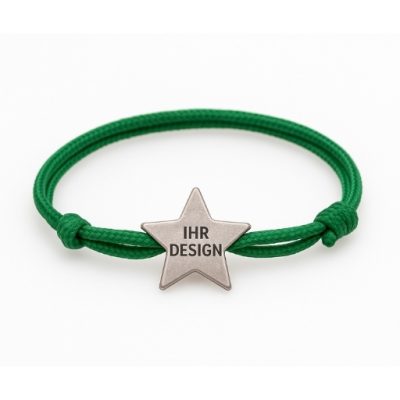 Logo - Armbänder (mit Metallplättchen in Sonderform)