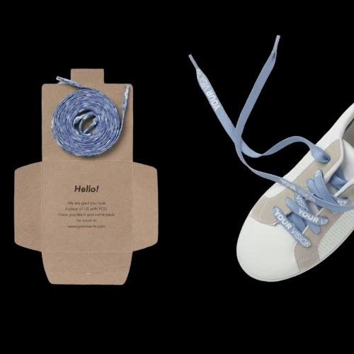Individuelle Schnürsenkel - bedruckt oder/und mit Soft PVC Label – Bild 4