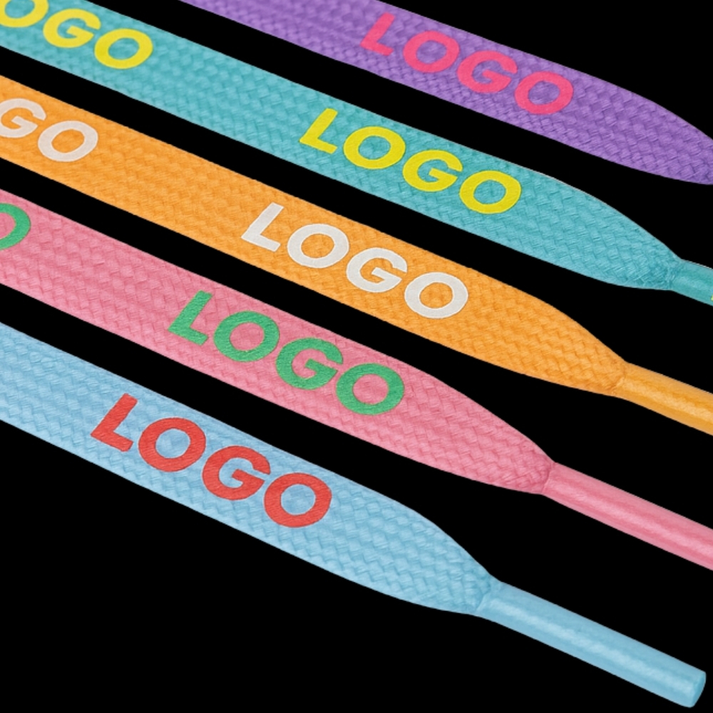 Individuelle Schnürsenkel - bedruckt oder/und mit Soft PVC Label – Bild 2